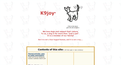 Desktop Screenshot of k9joy.com